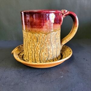 Art Pottery Bacon Cooker